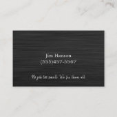 Carte De Visite Service de réparation d'entretien d'acier Handyman (Dos)