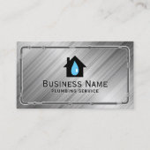 Carte De Visite Service de réparation des tuyaux de plomberie en m (Devant)