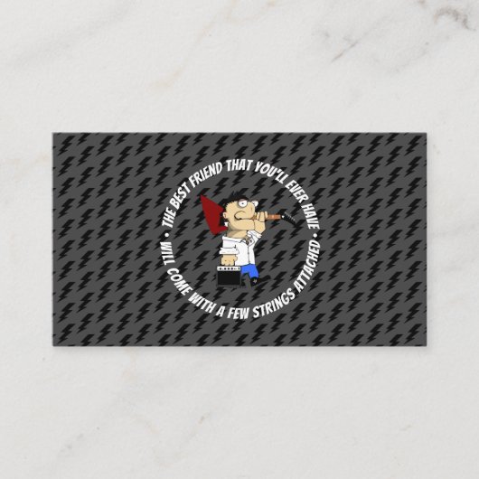 Carte De Visite Service de réparation des ventes Luthier de guitar (Devant)