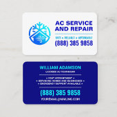 Carte De Visite Service de réparation d'installation de climatisat