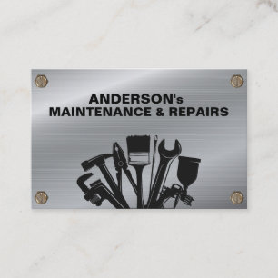 Carte De Visite Service de réparation et d'entretien de main-d'œuv