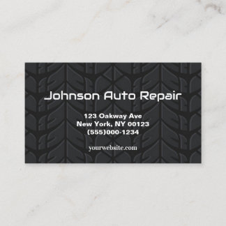 Carte De Visite Service de réparation mécanique des pneus auto