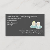 Carte De Visite Service de réponse d'affaires 24 heures sur 24 (Devant)