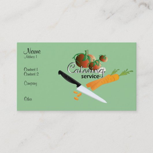 CARTE DE VISITE SERVICE DE RESTAURATION (Devant)