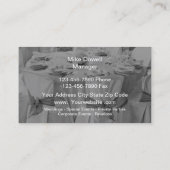 Carte De Visite Service de restauration (Dos)