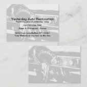 Carte De Visite Service de Restauration Automobile (Devant / Derrière)