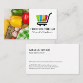 Carte De Visite Service de restauration | Livraison alimentaire |  (Devant / Derrière)