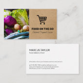 Carte De Visite Service de restauration | Livraison alimentaire |  (Devant / Derrière)