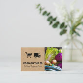 Carte De Visite Service de restauration | Livraison alimentaire |  (Debout devant)