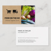 Carte De Visite Service de restauration | Livraison alimentaire |  (Devant / Derrière)