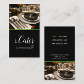 Carte De Visite Service de restauration, Nourriture, Planificateur (Devant / Derrière)