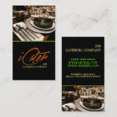 Carte De Visite Service De Restauration, Nourriture, Planificateur (Devant / Derrière)