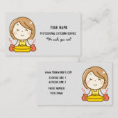 Carte De Visite Service de restauration professionnel Cuisine fine (Devant / Derrière)