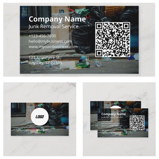 Carte De Visite Service de retrait de déchets