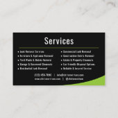 Carte De Visite Service de retrait des déchets (Dos)