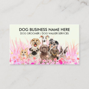 Carte De Visite Service de retrait des déchets de chien