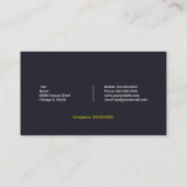 Carte De Visite Service de sauvetage animal (Dos)