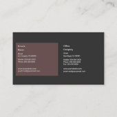 Carte De Visite Service de sécurité privé (Dos)