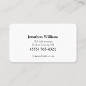 Carte De Visite Service de serrurerie professionnelle (Dos)