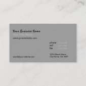 Carte De Visite Service de soin d'arbre/© de relief par Faux (Dos)