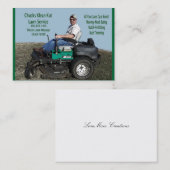 Carte De Visite Service de soin de pelouse (Devant / Derrière)