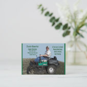 Carte De Visite Service de soin de pelouse (Debout devant)