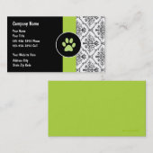 Carte De Visite Service de soin des animaux familiers (Devant / Derrière)
