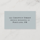 Carte De Visite Service De Soins À Domicile Et De Soins Infirmiers (Dos)