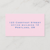 Carte De Visite Service De Soins À Domicile Et De Soins Infirmiers (Dos)