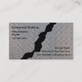 Carte De Visite Service de soudage des métaux fissurés cool (Devant)