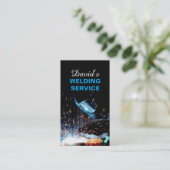 Carte De Visite Service de soudage et de fabrication moderne (Debout devant)