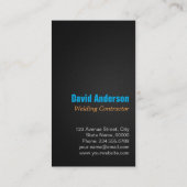 Carte De Visite Service de soudage et de fabrication moderne (Dos)