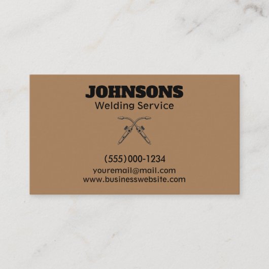 Carte De Visite Service de soudage Fabricator professionnel (Devant)