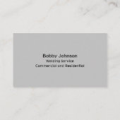 Carte De Visite Service de soudage Fabricator professionnel (Dos)