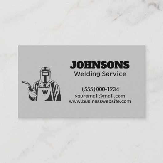 Carte De Visite Service de soudage Fabricator professionnel (Devant)