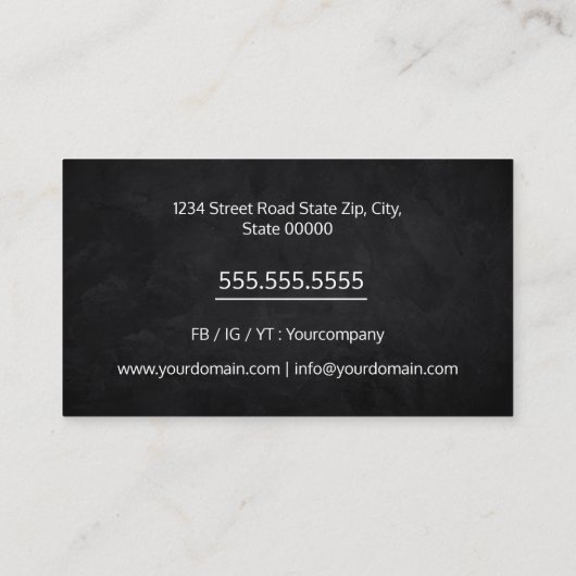 Carte De Visite Service de soudure / soudure (Dos)