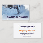 Carte De Visite Service de soufflage et d'enlèvement de neige Cami (Devant / Derrière)