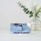 Carte De Visite Service de soufflage et d'enlèvement de neige Cami (Debout devant)