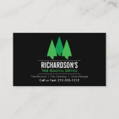Carte De Visite Service de suppression d'arbres (Devant)