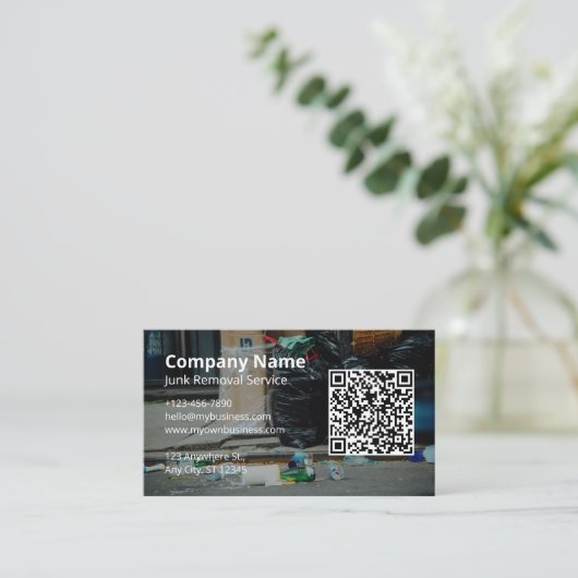 Carte De Visite Service de suppression de junk (Debout devant)
