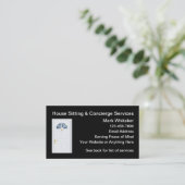 Carte De Visite Service De Surveillance À La Maison Et À La Maison (Debout devant)