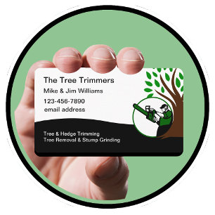 Carte De Visite Service de taille d'arbres et de haies