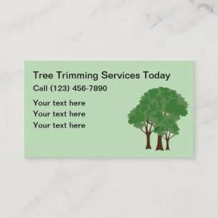 Carte De Visite Service de taille d'arbres local