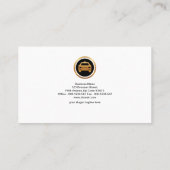 Carte De Visite Service de taxi à tabulation bleue vif (Dos)