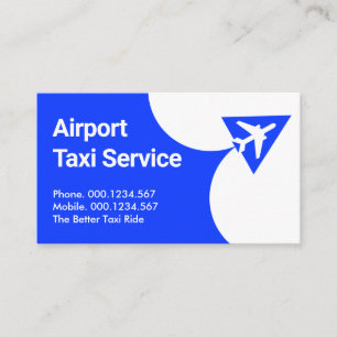Carte De Visite Service de Taxi Aérien Décollage