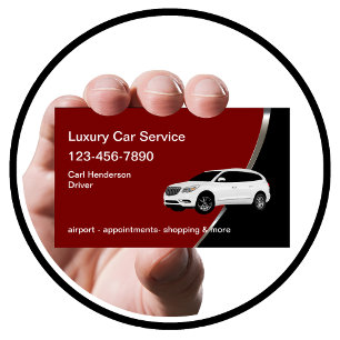 Carte De Visite Service de taxi classe