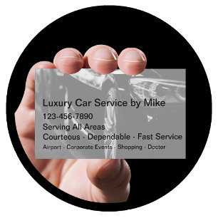 Carte De Visite Service de Taxi Classique Transport de luxe Affair