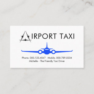 Carte De Visite Service de taxi d'avion aéroport Lettre-A
