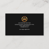 Carte De Visite Service de taxi de Bokeh (Dos)