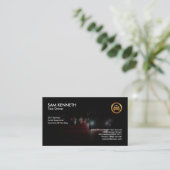 Carte De Visite Service De Taxi De Bokeh Night Shift (Debout devant)